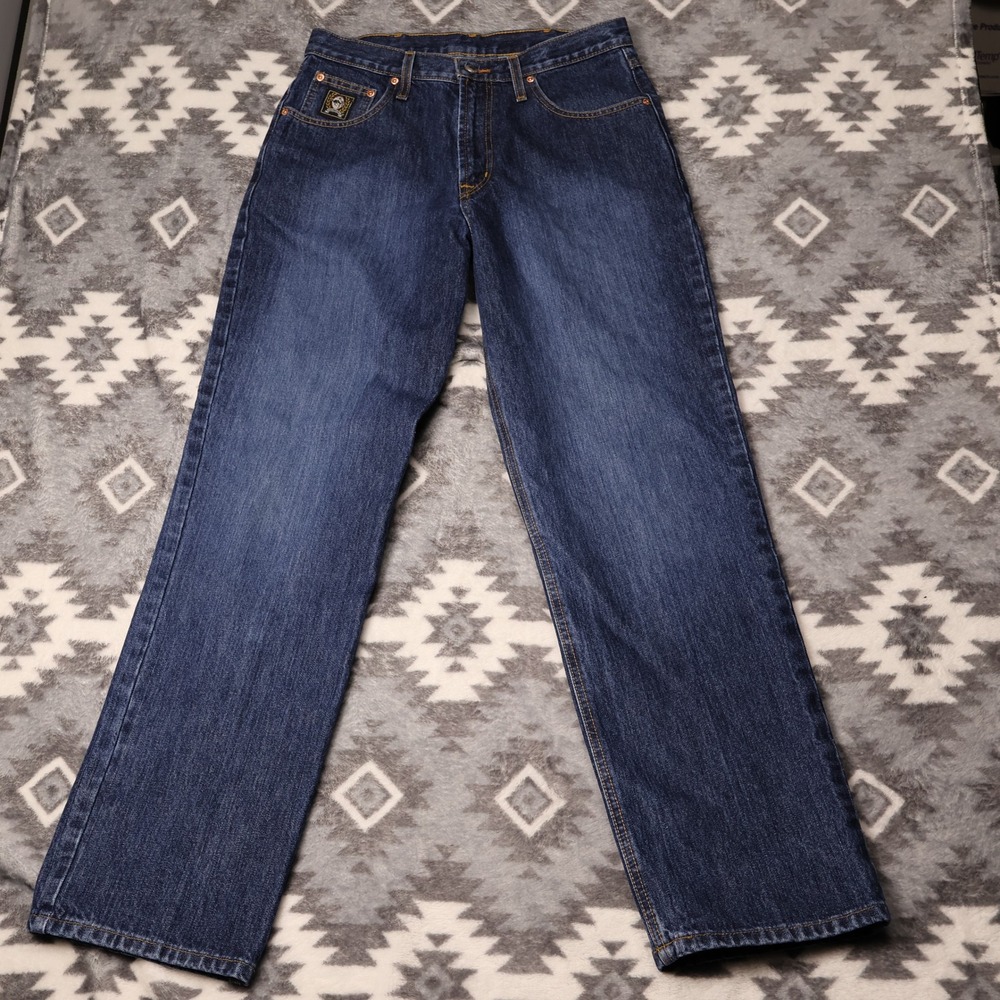 Cinch Green Label Mens Jeans Dark Wash Relaxed Straight 32x34 MB90633002